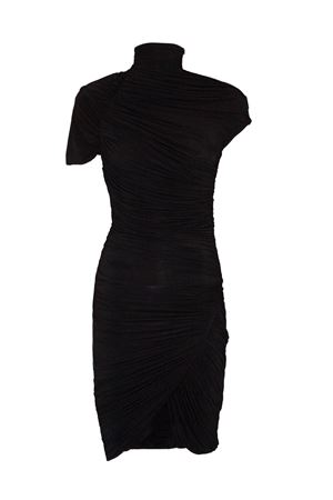 Long black viscose dress FRANCESCO MURANO | 550T06999
